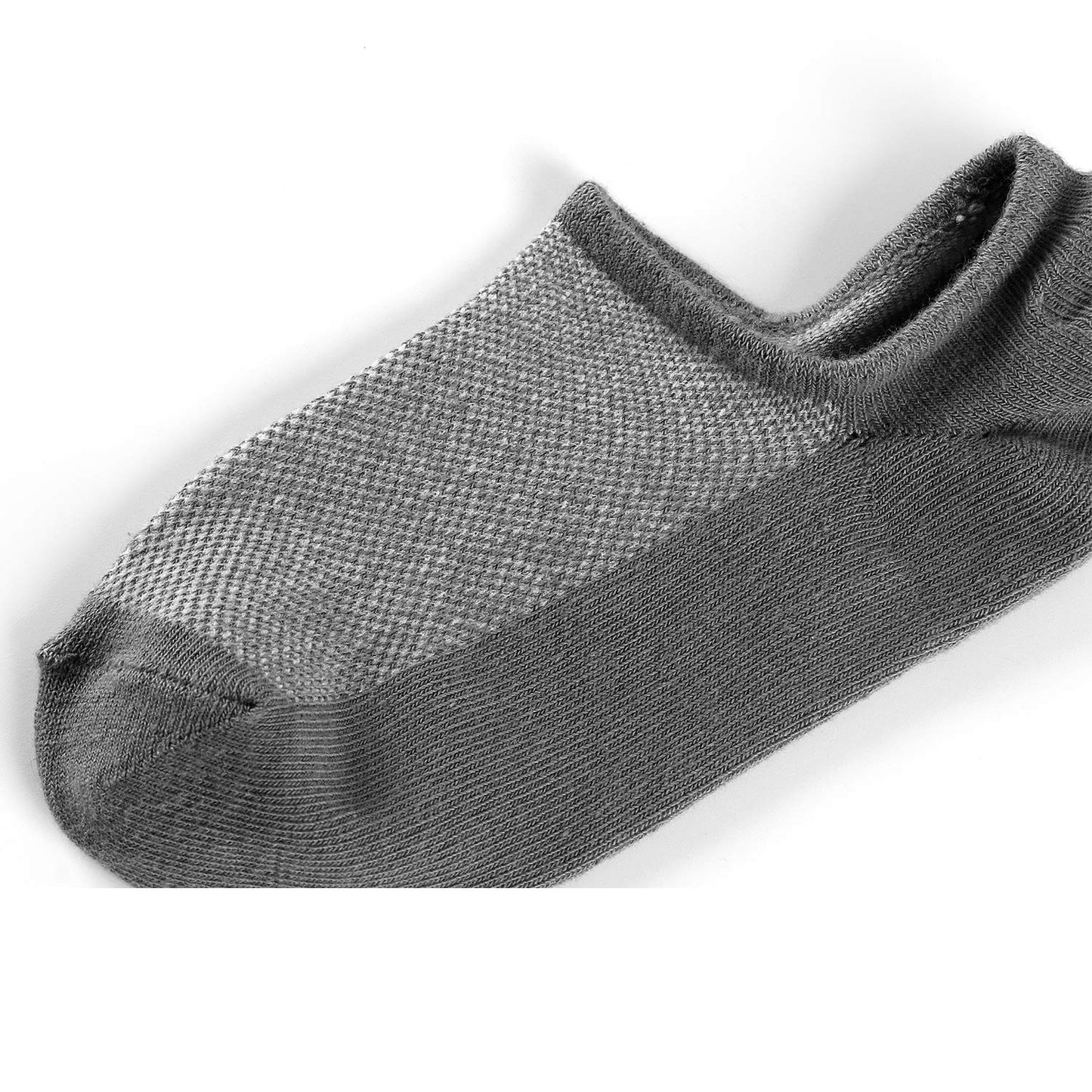 Mottee&Zconia No Show Sock Low Cut Ankle Short Socks for Men Basic Casual Anti-skid Cotton Socks with Non Slip Grips