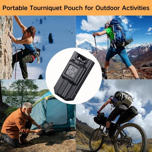 BESWON Tourniquet Holder with Upgraded Tactical Belt Clip, Molle Tourniquet Holster Case for C-A-T Gen 7 and Older, Tourniquet Pouch TQ Holder for Duty Belt