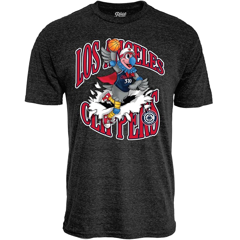 Blue 84 Los Angeles Clippers Kids T‑Shirt – Black Small Tri‑Blend Officially Licensed