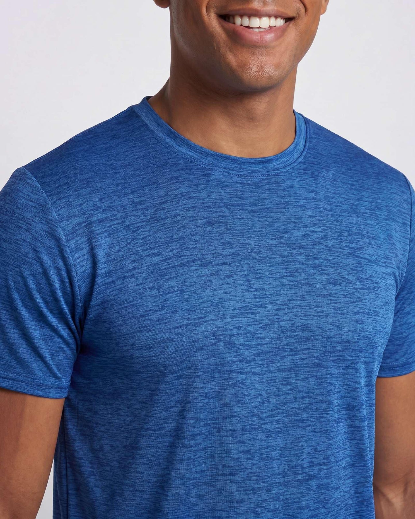Real Essentials 5 Pack: Men's Dry-Fit Short Sleeve Crew Neck T Shirts Fitness Running Gym Workout Cool Exercise Athletic Tee, Set 10, 3X-Large