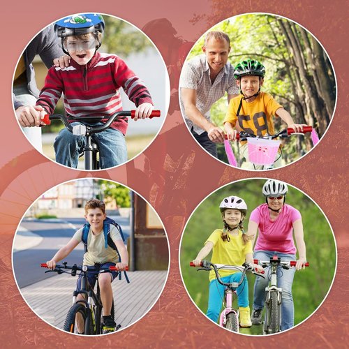 Handlebar Grips Compatible with Radio Flyer Tricycle, 3/4 Inch Bicycle Grip, Kids Non-Slip-Bicycle Handlebar Grips, 1 Pair Red Tricycle HandlebarGrips