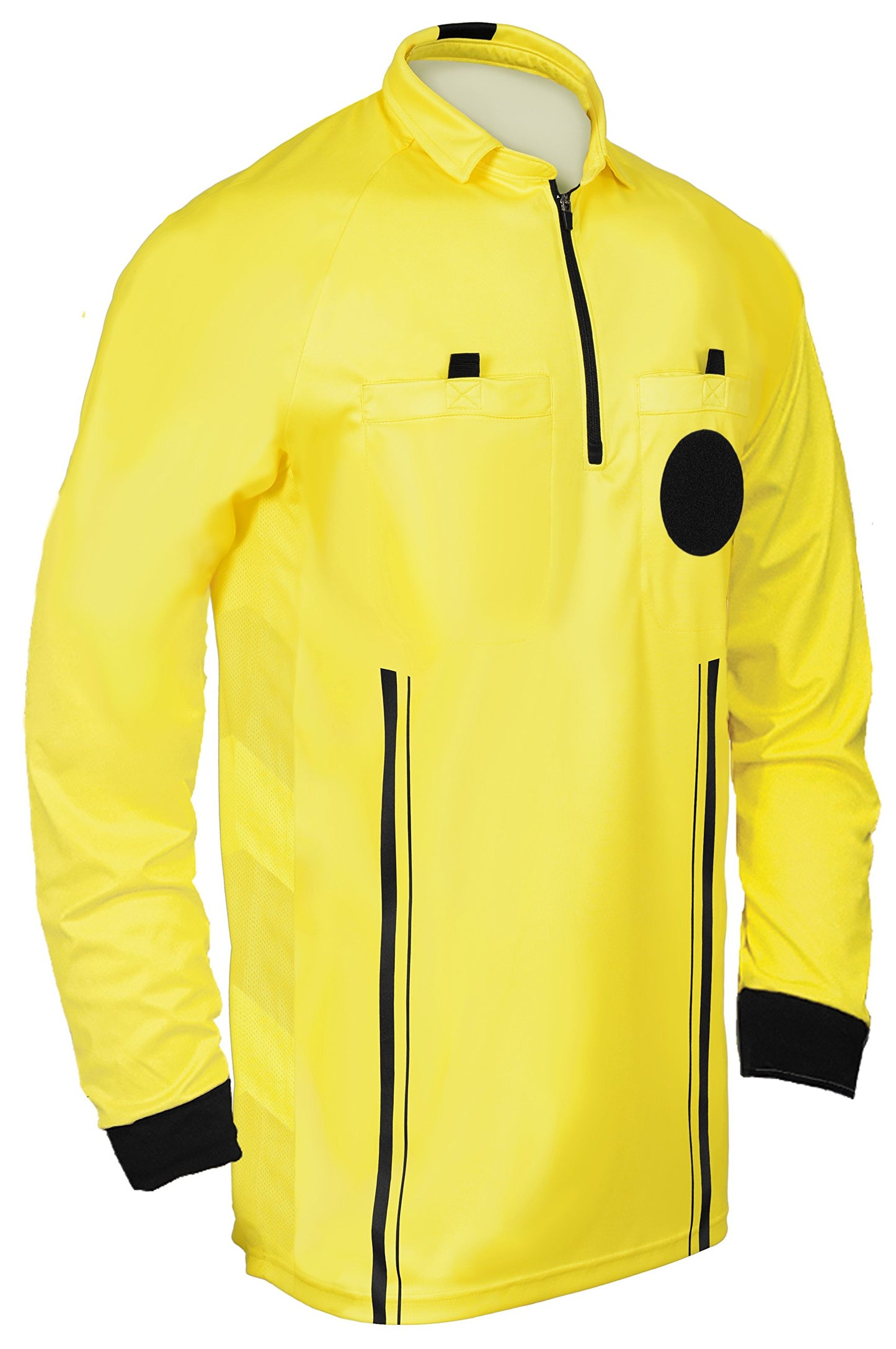 New! 2018 Soccer Referee Jersey Full Sleeve (2018 Yellow, Adult Small)