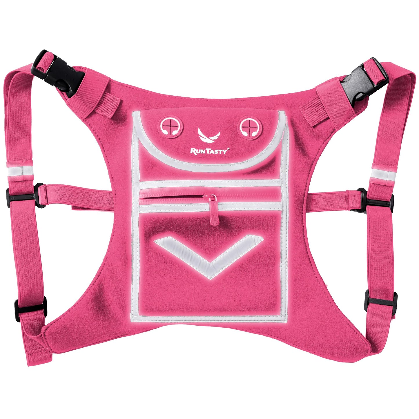 Running Mini Backpack Vest for Men & Women - Hi-viz gear, Holds Valuables, any Phone - Ideal for Fitness, Walking, Cycling!
