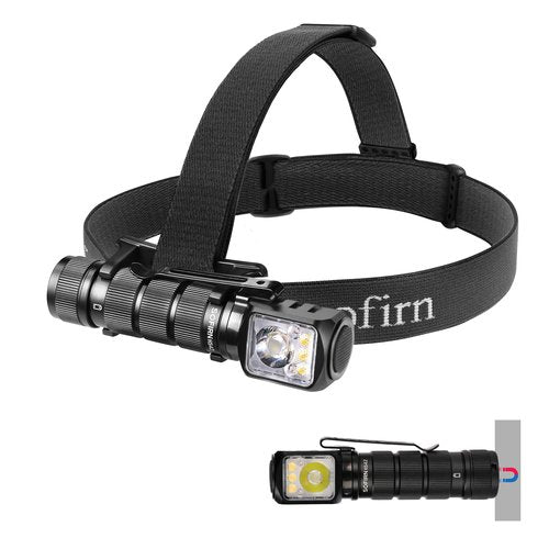 sofirn Rechargeable Headlamp with Red Light Mode 2-Way Clip HS42-2100 Lumen Head Lamp Super Bright LED -Type-C Charging Port- IP66 Waterproof - Hiking&Outdoor Camping&Car Repair