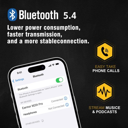 EARMOR Shooting Ear Protection, NRR 30dB Bluetooth 5.4 Wireless Noise Cancelling Sound Amplification Electronic Hearing Protection for Tactical, Hunting, Gun Range M20T PRO