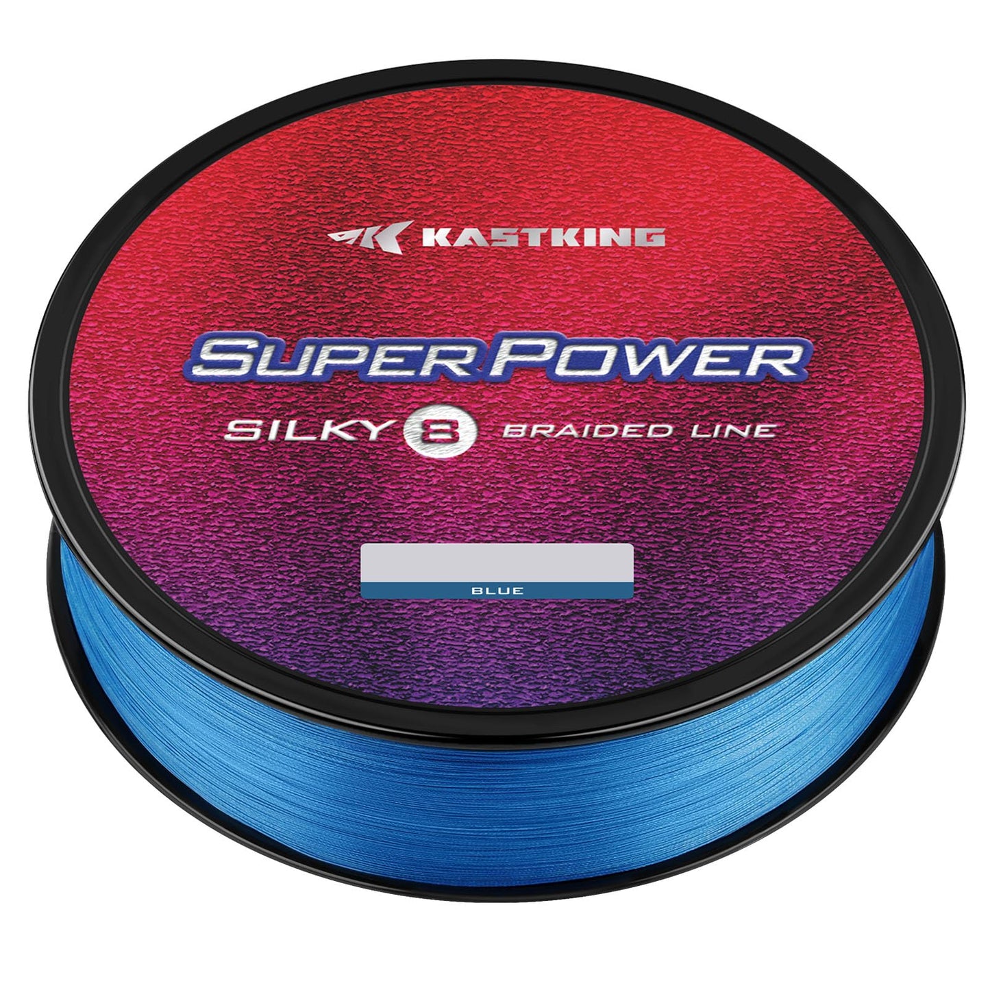 KastKing Superpower Silky8 Braided Fishing Line, Blue, 8 Strands, 10 LB, 150 Yds