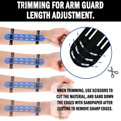 TPU Rubber Archery Arm Guard - Adjustable Protective 2-Strap Arm Guards, Lightweight Hunting Target Shooting Competition for Athletic Accessory