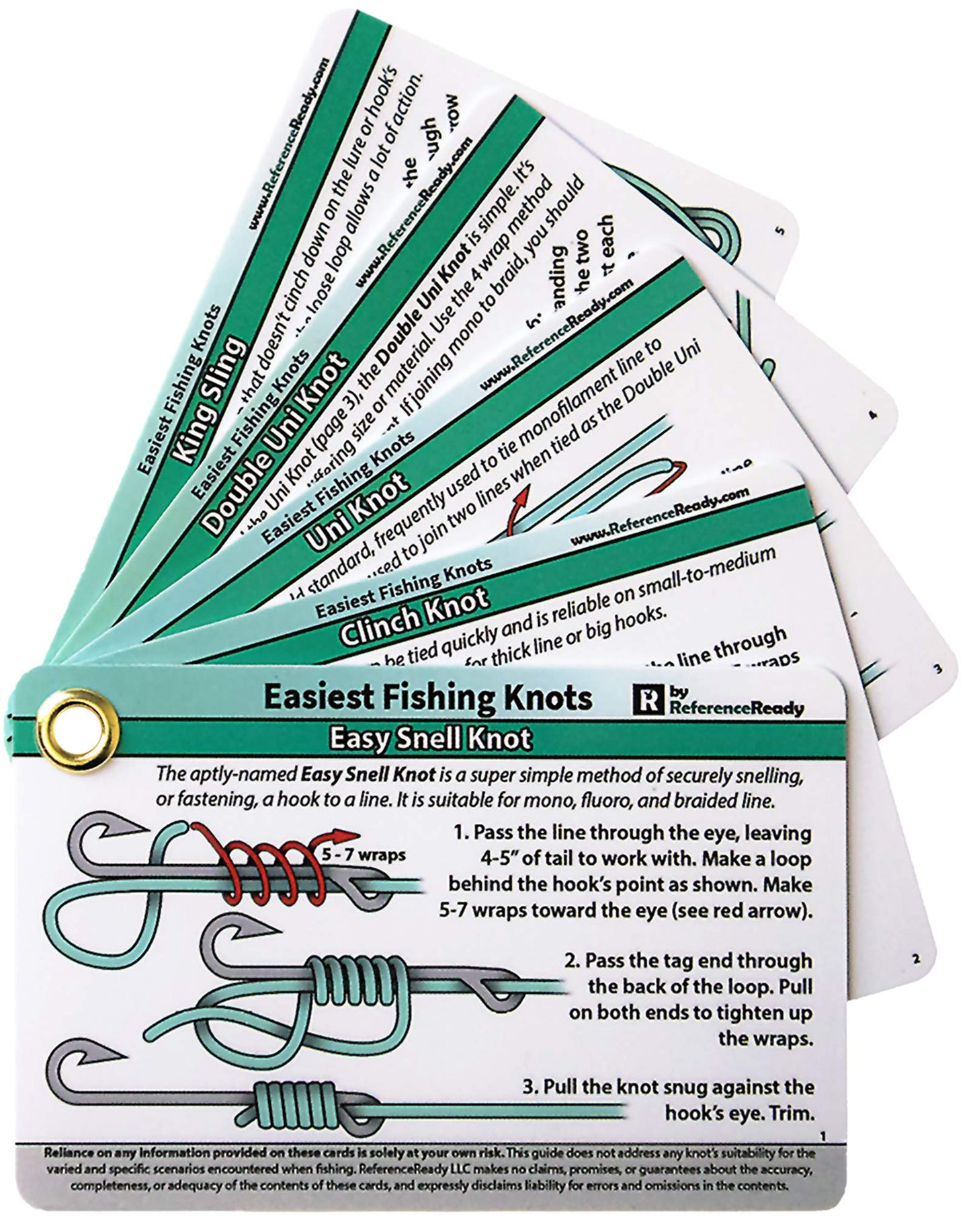 ReferenceReady Easiest Fishing Knots: Waterproof, Perfect for Beginners