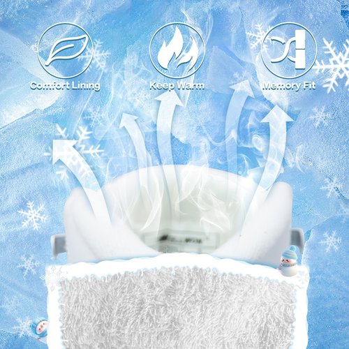SMOOJOY Figure Ice Skates for Women and Men - Air Cushion Deluxe Hockey Ice Skate Premium Leather Skates Indoor Outdoor Rink for Teens Beginner