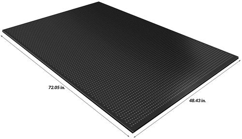 Fitvids 6 ft. x 4 ft., 3/4" Thick Heavy Duty Thick Real Rubber Mat Exercise Equipment Floor Mat for Carpets, Hardwood Floors, etc., Protect Your Floor and Machinery