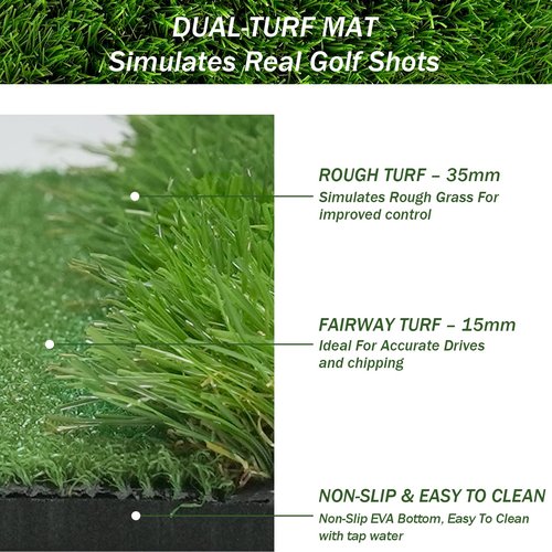 Golf Chipping Net Set with Mat & 12 Practice Balls – All-in-One Golf Training Kit – Portable, Easy Setup for Backyard & Indoor Use – Great Gift for Golfers, Kids, and Beginners