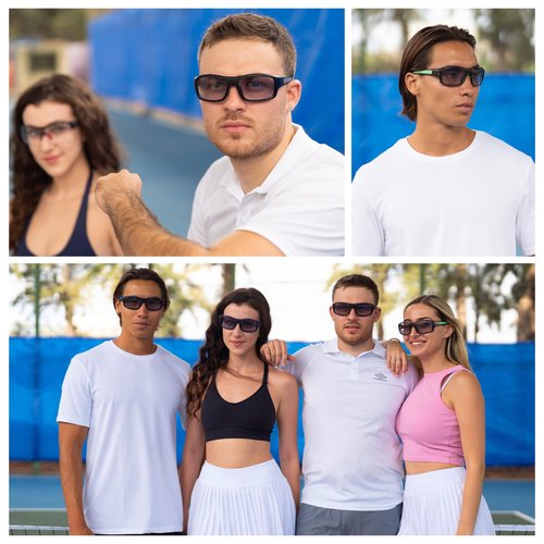BLUE CUT Sports Protection Goggles, Photochromic Lenses Safety Glasses for Basketball, Pickleball Indoor Outdoor Sports