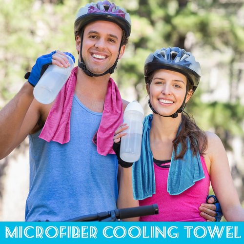 Xanllaxa 30Pcs Cooling Towels for Neck Face,Microfiber Cooling Towel Sweat Gym Towels,Cool Cold Workout Towels for Women,Men,Sport,Yoga,Golf,Running,Fitness,Hot Weather