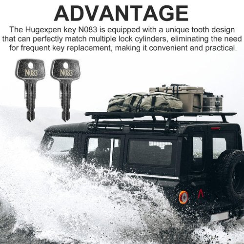 Hugexpen N083 Key Replacement for Thule Rack Core, Key Cylinder for Bike Rack Lock, Roof Cargo Lock, Roof Rack Locks, Cross Bars, Towers, Ski Rack Etc