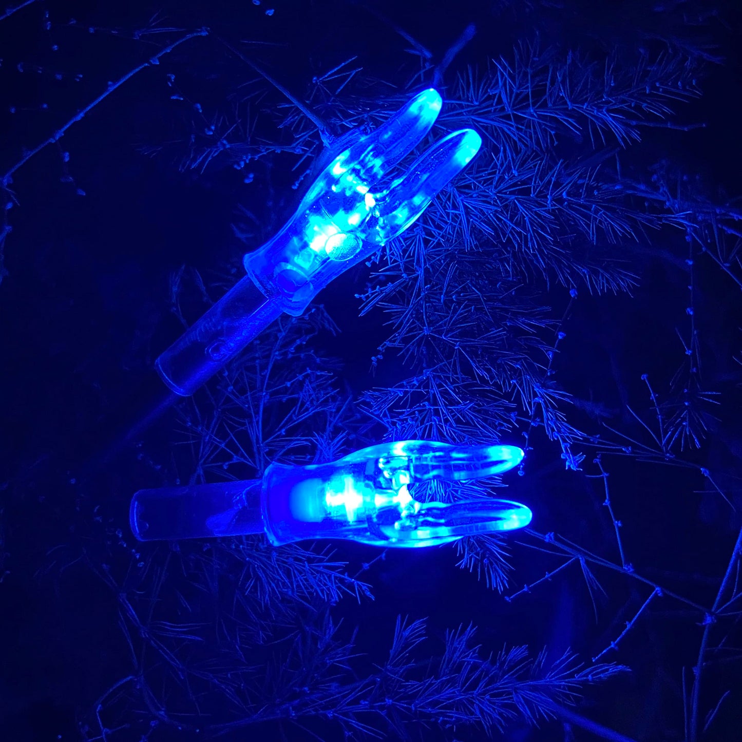 KEAUP G/4.2mm Lighted Nocks for Arrows with .165".204" Inside Diameter 3PCS with X Bushings,Screwdriver Included (Blue)