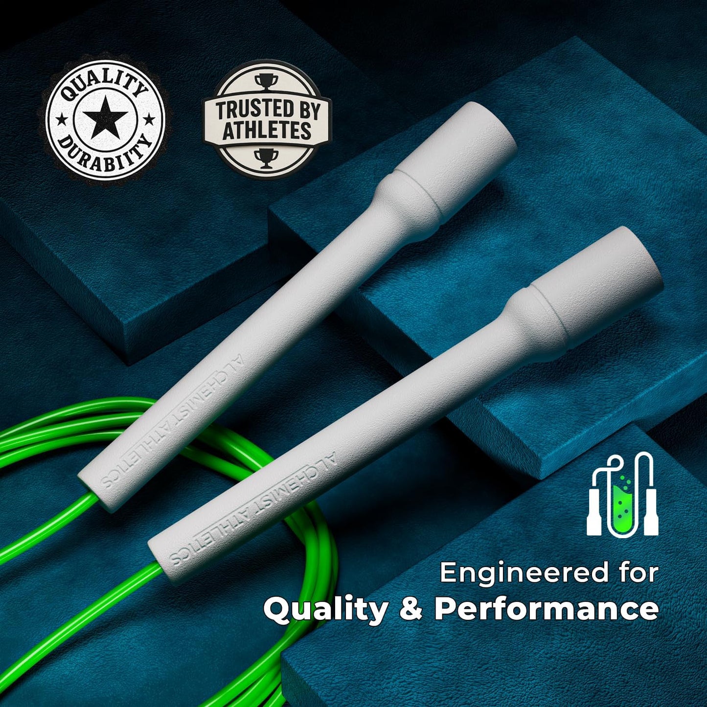 Jump Rope for Men and Women | Adjustable 10ft Skipping Rope | Freestyle/Speed Rope for Fitness, Cardio & Speed Training | Ergonomic Handles | 5mm Durable Cord | Tangle-Free