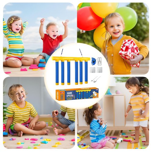LAUDAWSUN Catching Sticks Game Reaction Training Toy, Remote Control Hand Speed Challenge Drop The Stick Game, Reflex Catching Falling Stick Drop Game 3 Adjustable Speed