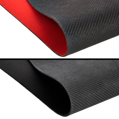 Okuna Outpost 2 Pack Card Game Mat for Magic and MTG - 24x14 inches Board TCG Playmat - 1 Black and 1 Red - Board Game Playmat