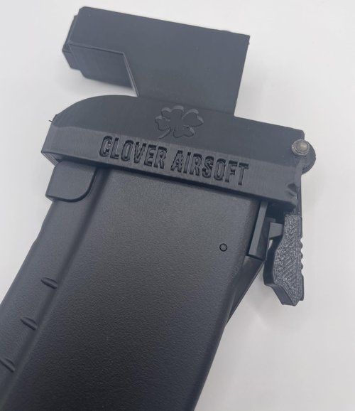 Clover Airsoft - Odin/Side Winder Syle Speed Loader Adapter (AK - AEG (not GBB) - CYMA, TM, G&P, A&K, L&T, Arc. - Adapter Only, Black)