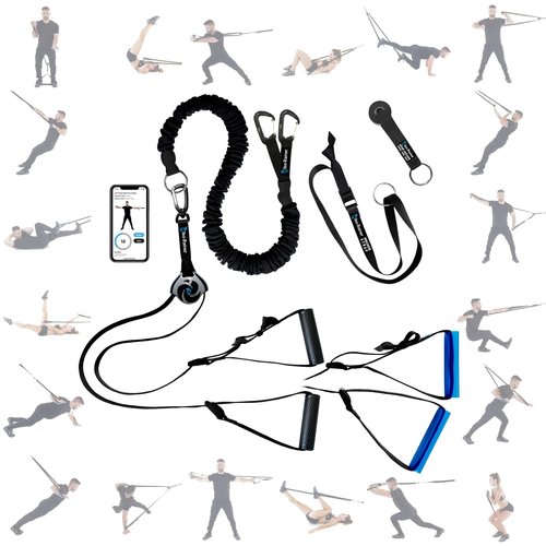 New! T2 ISO TRAINER + Hard Handles: Ultimate Fitness Multi-Tool. Compact, Portable, No Equipment-Bands-Weights-Settings to Change. Isokinetic-Isometric-Suspension-Elastic-Inertia Wave-Pilates & More