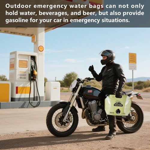 MRBULLOCK Collapsible 8L Water Storage Bag, BPA-Free Portable Folding Water Jug with Adjustable Faucet, Leakproof Emergency Water Bag for Camping, Hiking, Riding, Outdoor Sport (GREEN, 1)