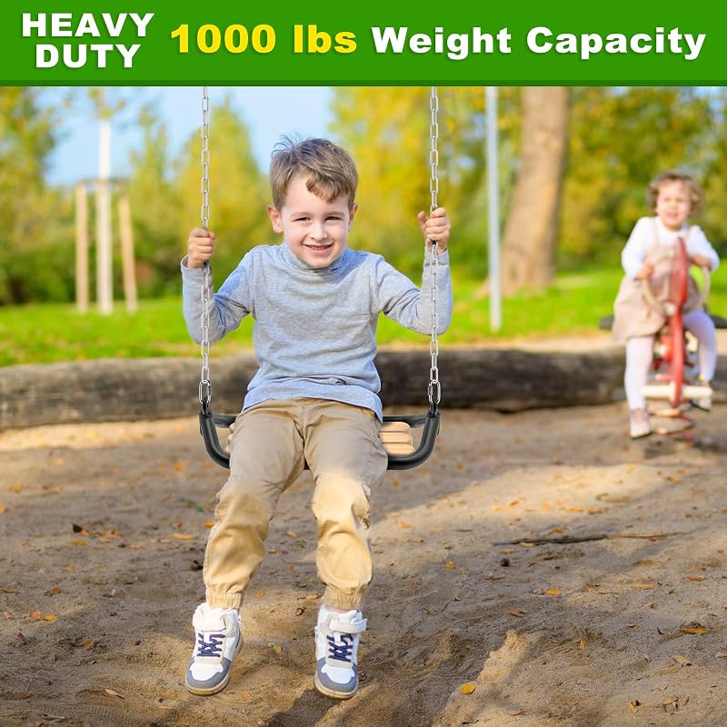40-Inch Hanging Swing Chains (2-Pack) with White Plastic Coating