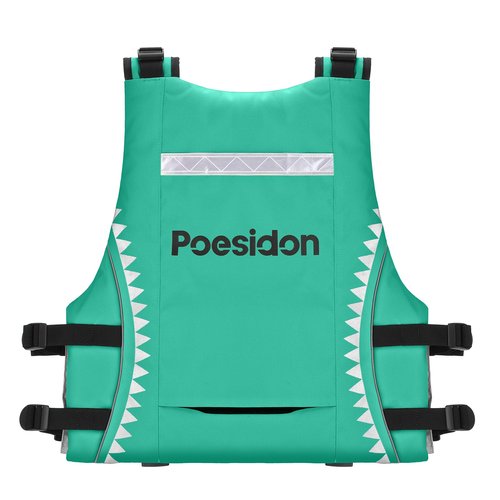 Poseidon Adjustable Water Safety Life Jacket - Classic Unisex Design with Front/Rear Storage Compartments for Multiple Water Activities