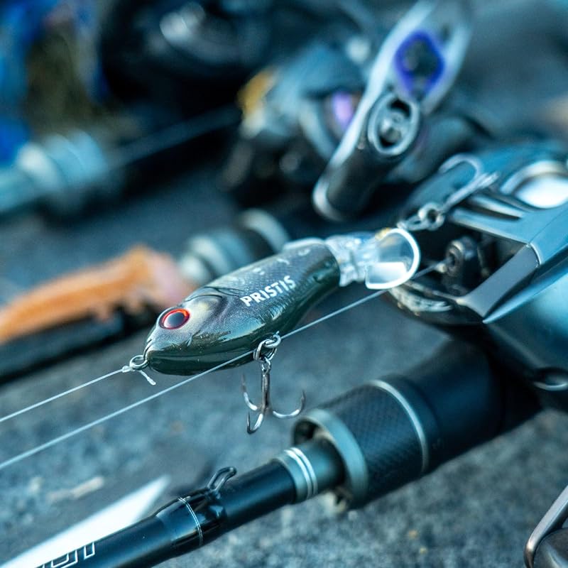 Pristis 3 Pcs Topwater Fishing Plopper Lures - Floating Popper Bait Set (Variation: 3 Pcs Double- blade Color Set)