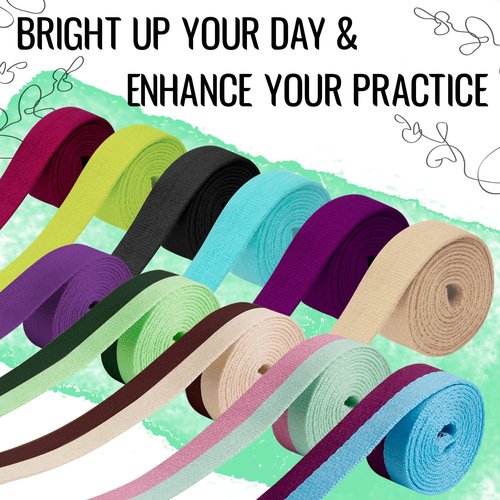 TECEUM [New 2024] Yoga Mat Strap – 15+ Colors – Adjustable Mat Holder Sling for All Mats [Mat Not Included]