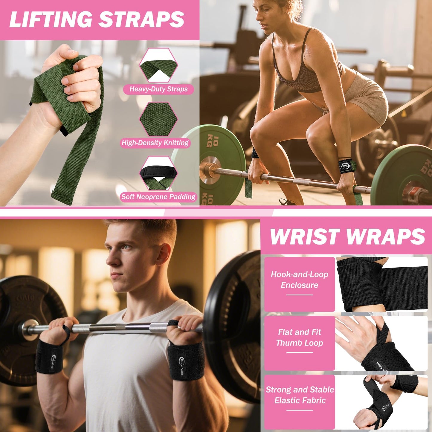 TRACE KASA Barbell Pad Set: 10 PCS Gym Equipment Accessories