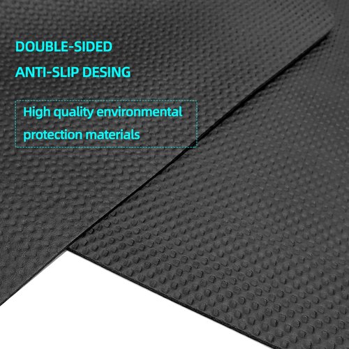 Protective Treadmill & Stationary Bike Mat - Waterproof, Suitable for Hardwood & Carpet, Ideal for Exercise & Jump Rope Use (Small - 47.3" x 23.6")
