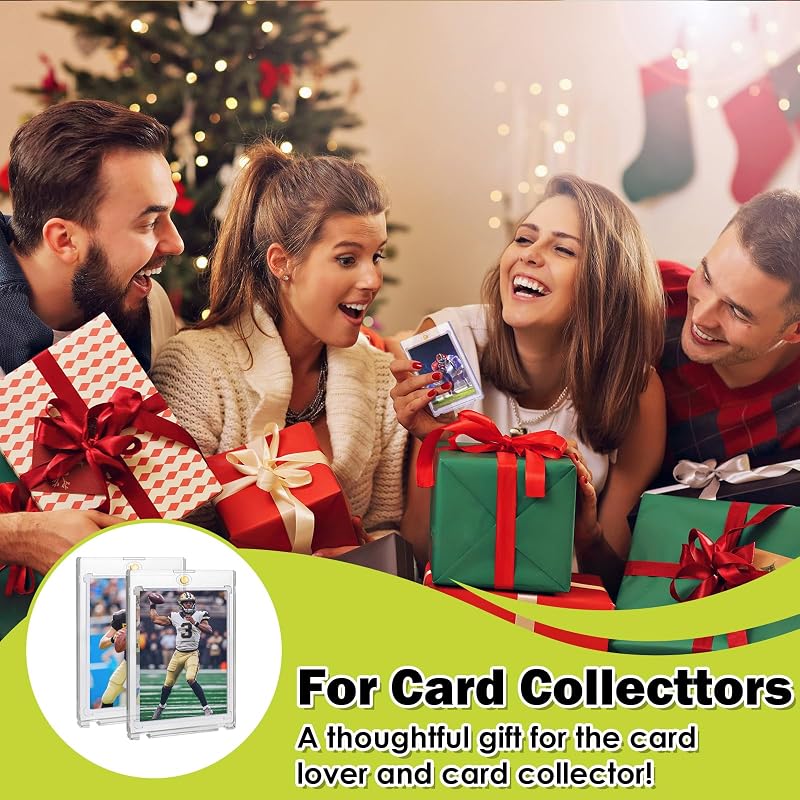 36-Pack 130pt Magnetic Card Holders One Touch Card Protectors, 2.87 x 4.33 in