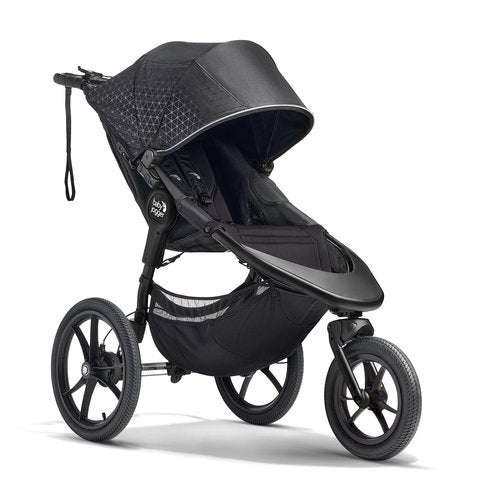 Baby Jogger Summit X3 3-Wheel Jogging Stroller with Hand Brake One-Hand Compact Fold & All-Wheel Suspension Midnight Black