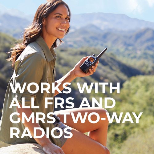 Midland GXT1000X3VP4 GMRS Two-Way Radio (50-Channel, Long Range, 142 Privacy Codes, SOS, NOAA, Rechargeable Nickle Battery, Black/Silver, 3-Pack)