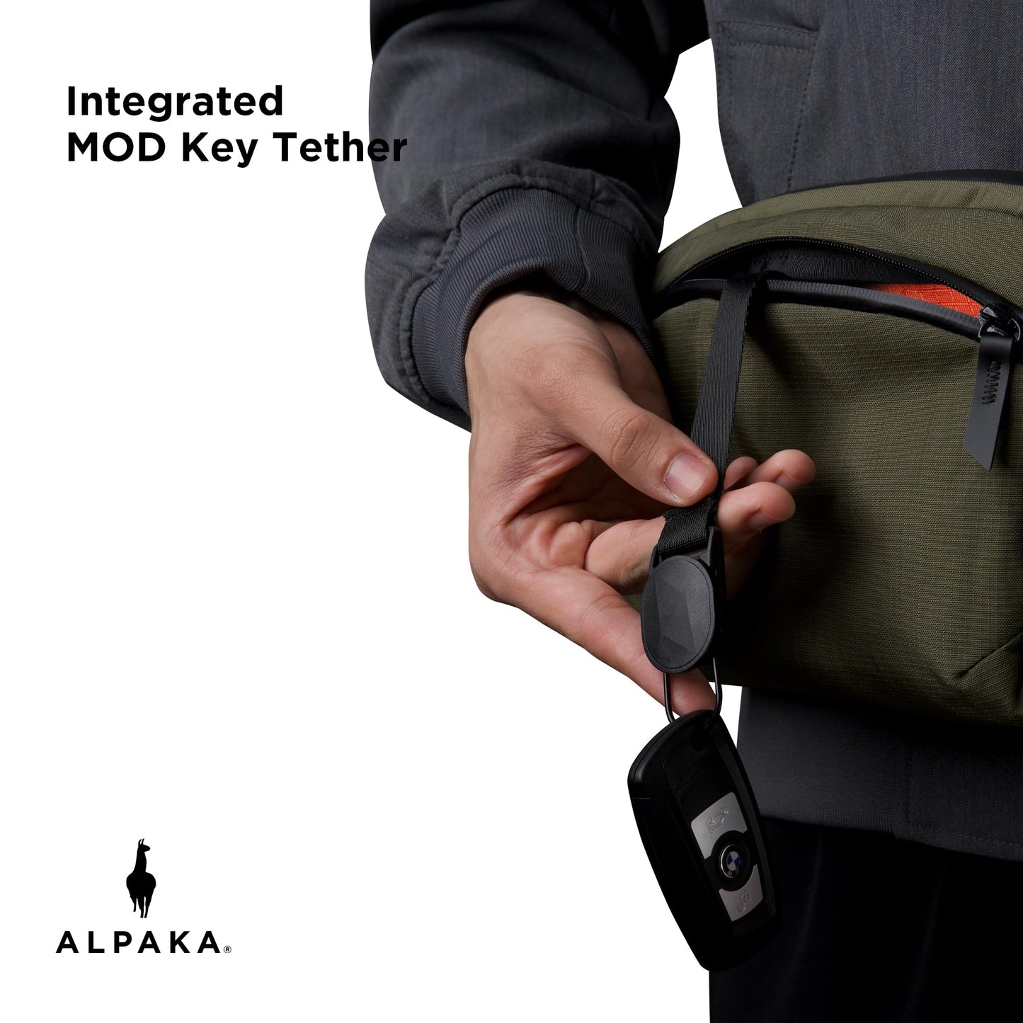 ALPAKA Flight Sling Bag 2L Small Crossbody Sling Bag Green Axoflux 400
