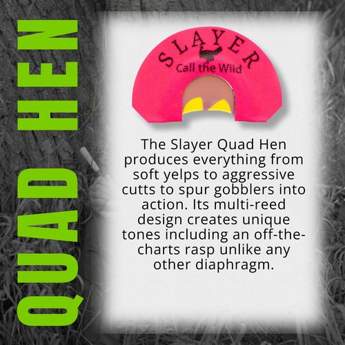 Slayer Calls | Quad Hen Turkey Call | Soft Yelps to Aggressive Cutts