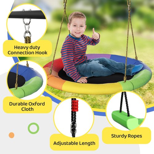 660 lbs Swing Sets for Backyard,4-in-1 Heavy Duty Outdoor Large Metal Swing Sets for Kids with 2 Swings,Trapeze Bar, Soccer Goals and Basketball