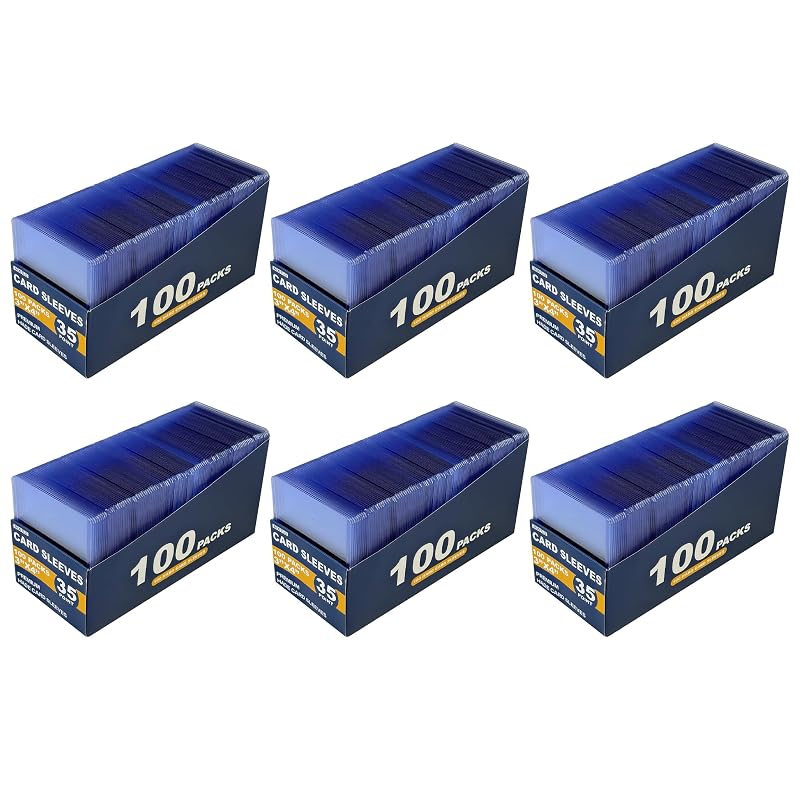 600 Hard Card Sleeves Toploaders for Cards - 3 x 4 Baseball Card Protection - 55pt Premium Top Loaders - 600 Count (Variation: 600 Hard Sleeves)