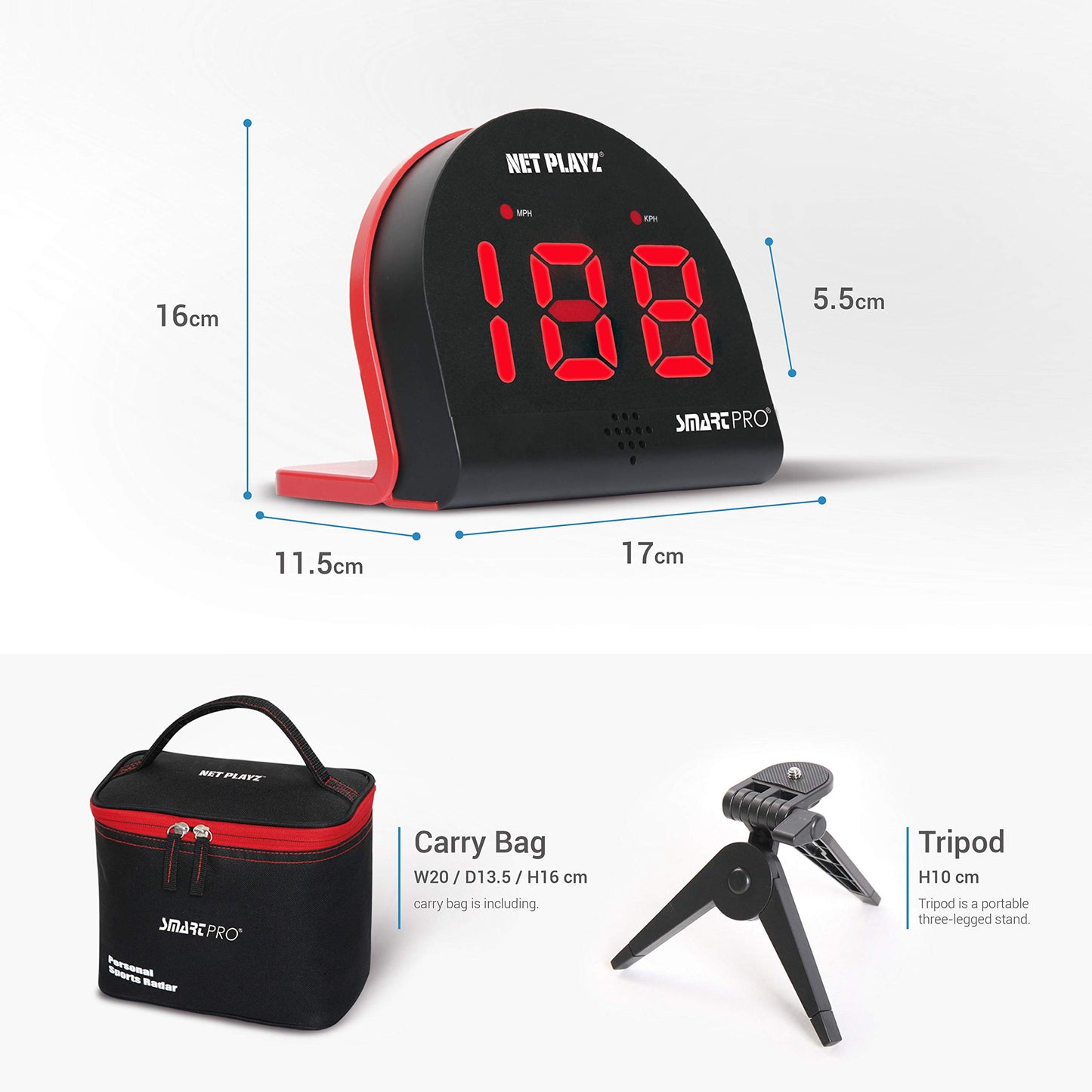 Baseball Radars, Speed Sensors Training Equipment (Hands-Free Radar Guns, Pitching Speed Guns | Baseball Gifts, High-Tech Gadget & Gear for Baseball Players