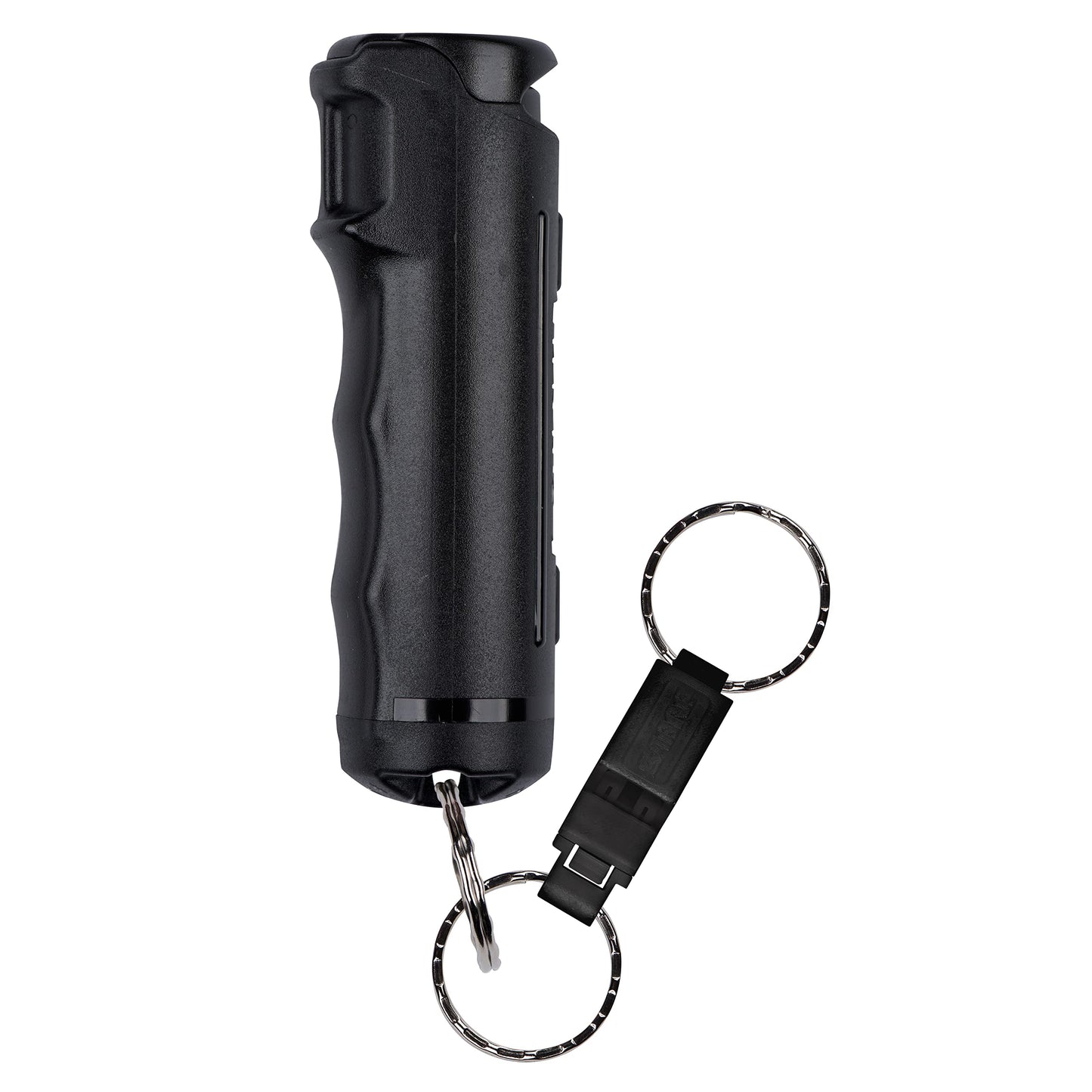 SABRE 2-in-1 Pepper Gel with Detachable Safety Whistle Keychain, 3X longer spray time, 12-Foot, Whistle for Help and Can Be Heard Up to 750 Feet, UV Marking Dye, Ergonomic Finger Grip, Flip Top Safety