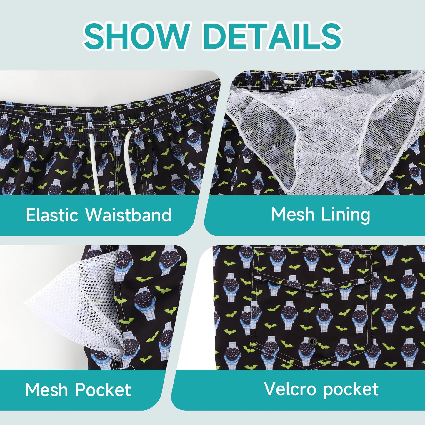 Srnede Mens Swim Trunks Swimsuit Trunks Swim Shorts Swimwear