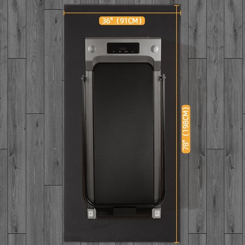 Fitvids High Density Home Gym Treadmill Exercise Bike Equipment Mat, 1/4" Thick, 36" x 78" (3 x 6.5FT)