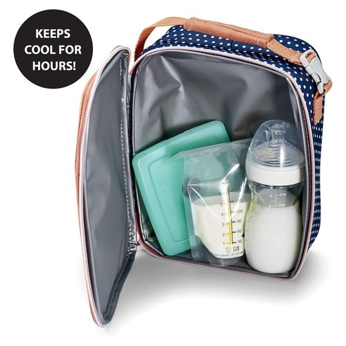 Cool Coolers by Fit + Fresh, 4 Pack Slim Ice Packs, Space Saving Reusable Ice Packs for Lunch Boxes or Coolers, Blue, Single Pack