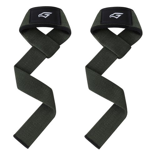 Gymhawk Lifting Straps – 24-inch Heavy Duty Weightlifting Wrist Straps with 4mm Padding – Non-Slip Grip for Powerlifting, Strength Training, Bodybuilding – Durable, Comfortable Workout Straps for Men & Women (ARMY GREEN)
