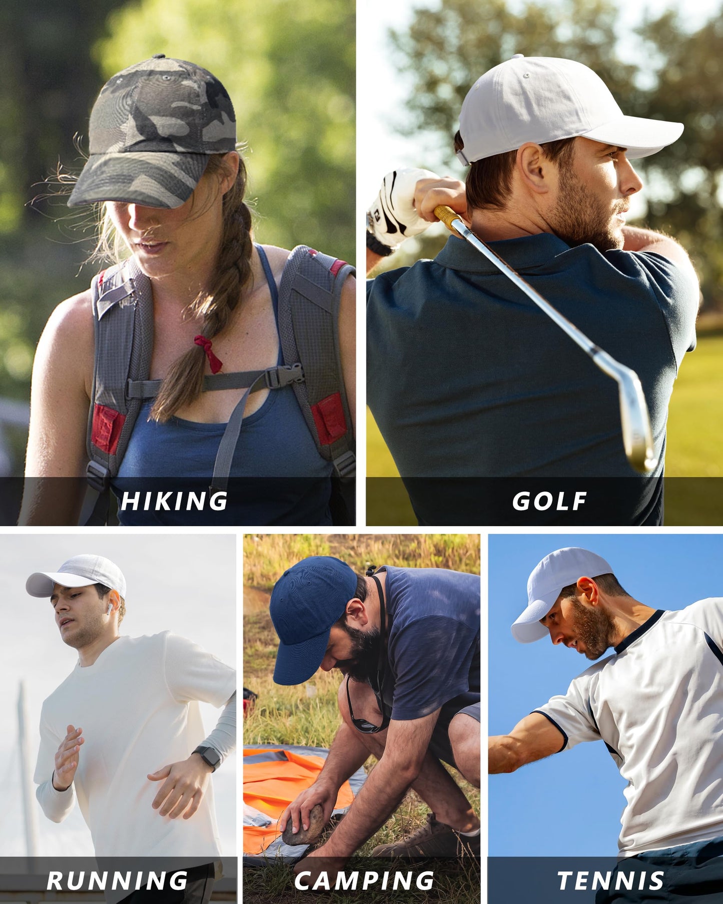 GADIEMKENSD Blank Baseball Cap Washed Cotton Hat for Women Men Unconstructed Soft Basic Hat Unisex Custom Items Plain Caps Dad Hats for Outdoor Sports Golf Running Hiking White
