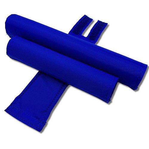 Textured Nylon Solid Color BMX Pad Sets Black 1.25" top Tube Diameter