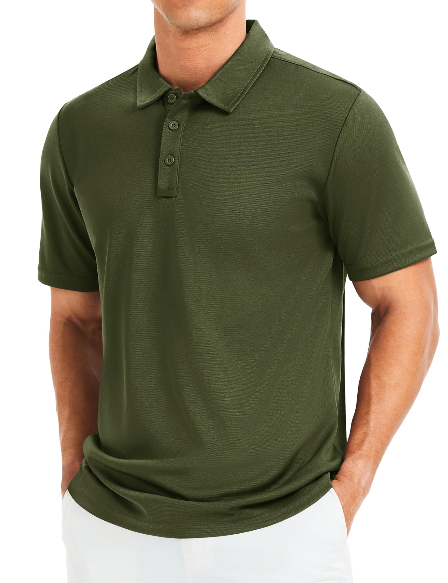MAGCOMSEN Men's Polo Shirts Short Sleeve Golf Quick Dry Collared Moisture Wicking Athletic Performance Polos