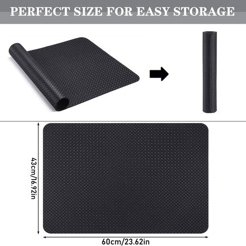 Double-Sided Non-Slip Workout Mat for Ellipse Machine Leg Exerciser Thick Exercise Mat for Under Desk Elliptical Treadmill Mat Home Floor Protection Gym