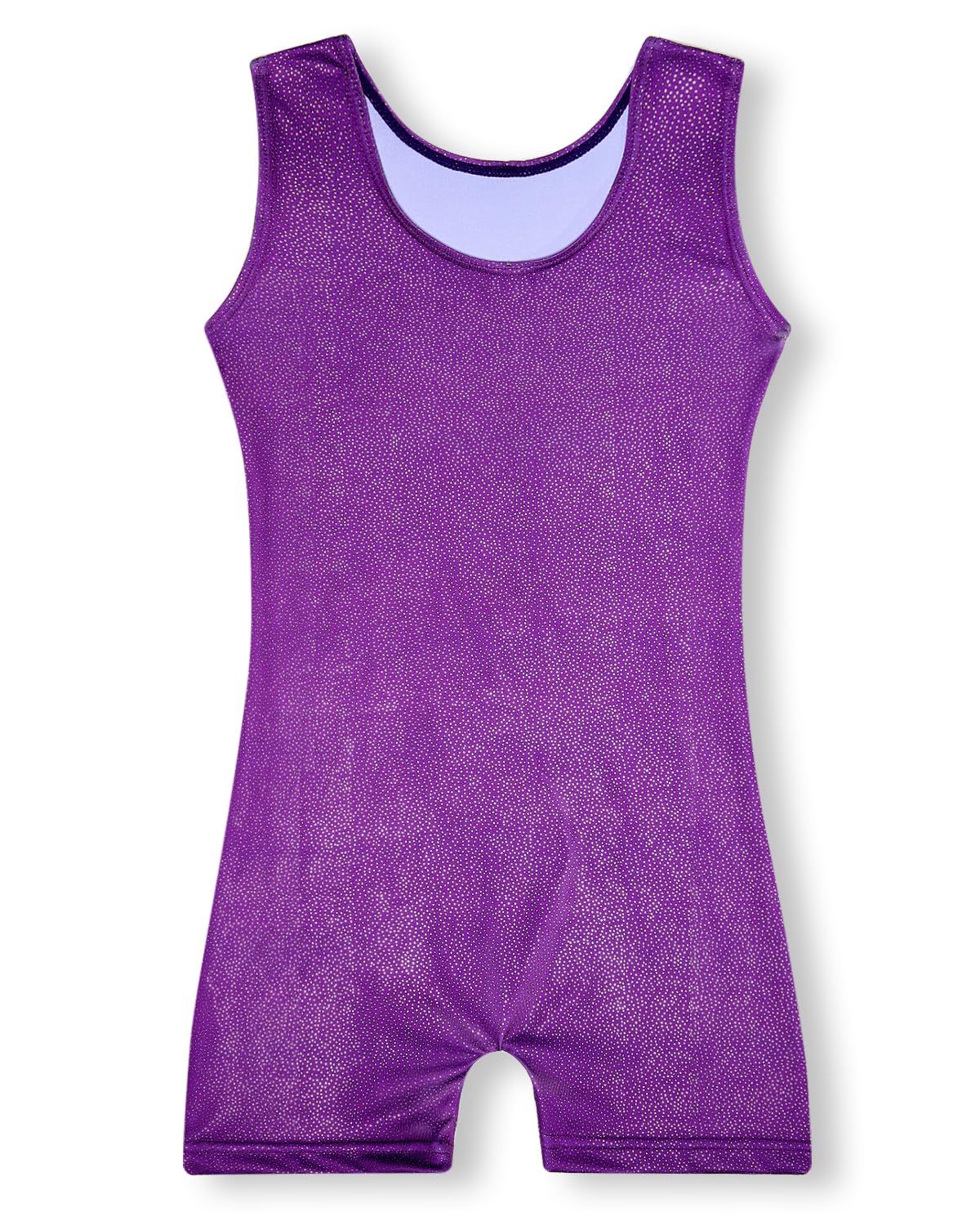 YDMZX Gymnastics Leotards for Girls 2T 3T Toddler Kids Tumbling Outfit Clothes Unitards Biketards with Shorts Purple
