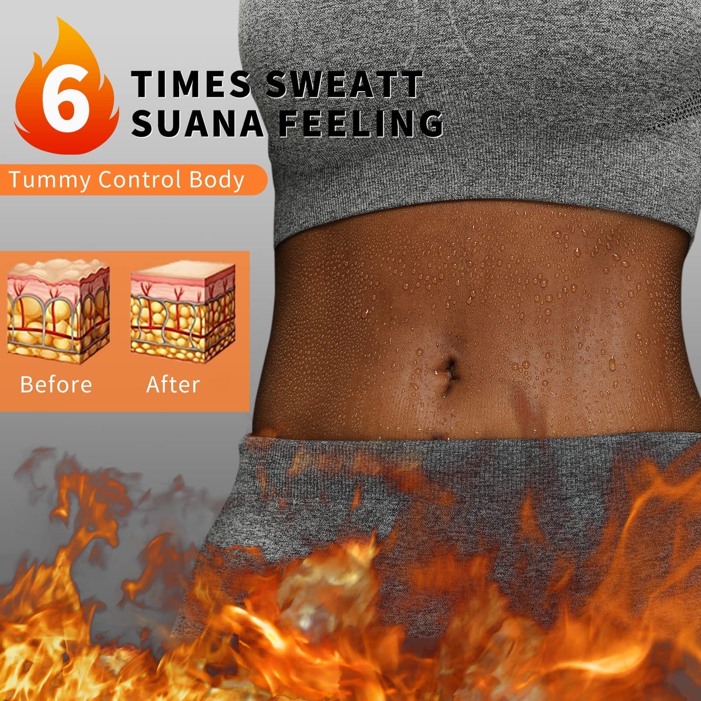 huiming Sauna Suit Waist Trimmer for Women Waist Trainer sweat band for stomach Belt Lower Belly Plus Size (Black, XXL/3XL)